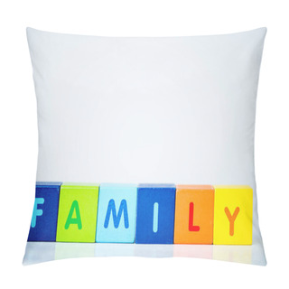 Personality  Cubes Consists The Word Family Pillow Covers