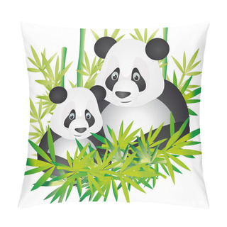 Personality  Panda Vector Pillow Covers