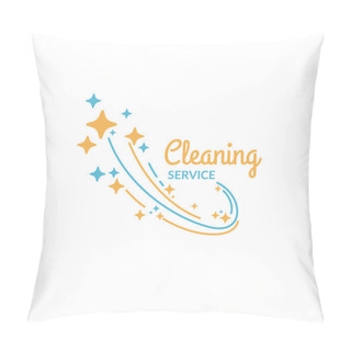 Personality  Cleaning Service. The Logo Of The Company Pillow Covers