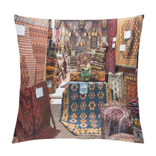Personality  Carpet Shop In Souk, Dubai Pillow Covers