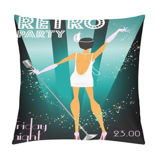 Personality Retro Party Invitation Pillow Covers