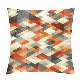 Personality  Vintage Red Rhombus Seamless Pattern Pillow Covers