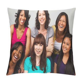 Personality  Diverse Group Of Mothers And Daughters. Pillow Covers