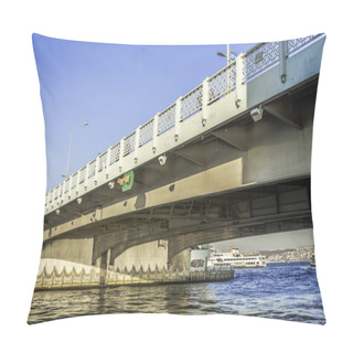 Personality  Galata Bridge In Istanbul, Turkey Pillow Covers