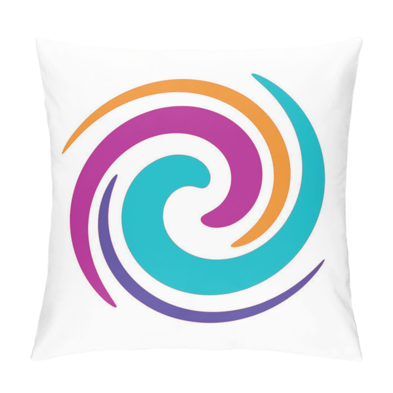 Personality  Smudge, smear circular spiral, swirl, twirl element. Gel, fluid, liquid icon  stock vector illustration, clip-art graphics. pillow covers