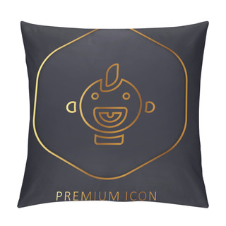 Personality  Baby Golden Line Premium Logo Or Icon Pillow Covers