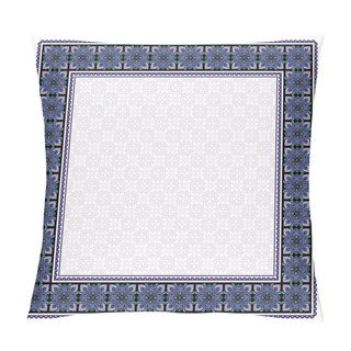 Personality  Square Floral Framework. Decorative Ornament In Arabic Style. Tiles, Arabesque. Ornate Napkin. Swatch Is Included In EPS File. Pillow Covers