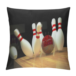 Personality  Ten-pin Bowling Shot. Pillow Covers