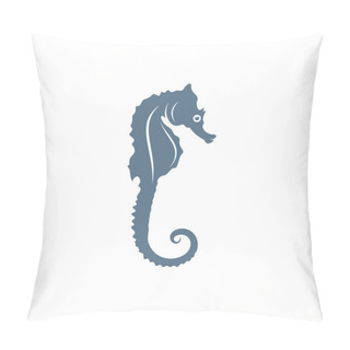 Personality  Seahorses Logo Vector, Creative Seahorses Logo Design Concepts Template, Icon Symbol, Illustration Pillow Covers