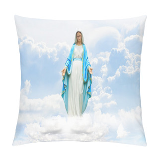 Personality  Mary On Cloud And Sky Pillow Covers