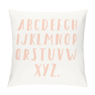 Personality  Simple Hand Drawn Letters. Pillow Covers