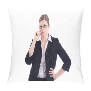 Personality  Nervous Business Woman Pillow Covers