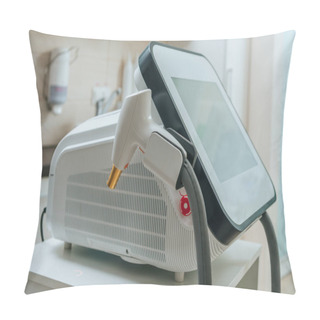 Personality  Modern Laser Apparatus With Control Panel In Clinic Pillow Covers