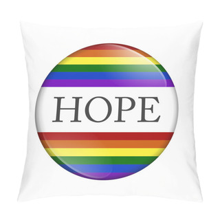 Personality  LGBT Hope Button Pillow Covers