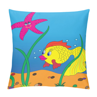 Personality  Goldfish. Pillow Covers