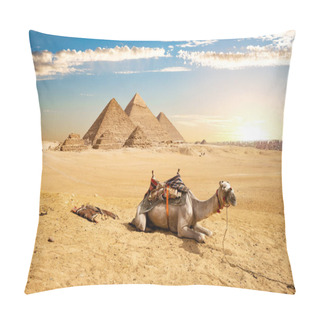 Personality  Camel And Pyramids Pillow Covers
