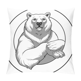 Personality  White Bear Pillow Covers