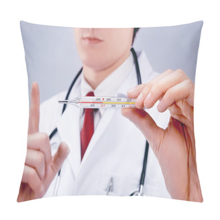Personality  Doctor With Thermometer Pillow Covers