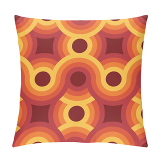 Personality  Seamless Geometric Vintage Wallpaper Vector Illustration Pillow Covers