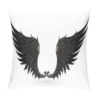Personality  Wings Black, Eps10 Pillow Covers