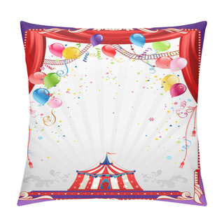 Personality  Circus Background With Balloons Pillow Covers