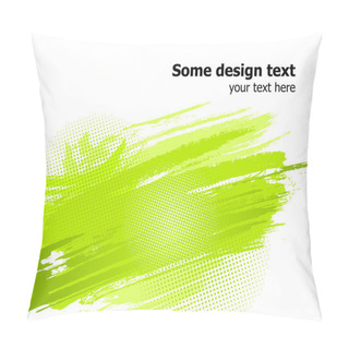 Personality  Green Paint Splashes Background Pillow Covers