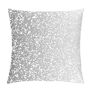 Personality  Radial Gradient Halftone, Dots Background. Modern Dotted Halftone Digital Structure. Vector Pattern, Template Of Digital Texture Pillow Covers