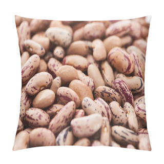 Personality  Close Up View Of Uncooked Pinto Beans Pillow Covers