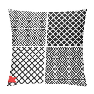 Personality  Decorative Black And White Patterns Pillow Covers