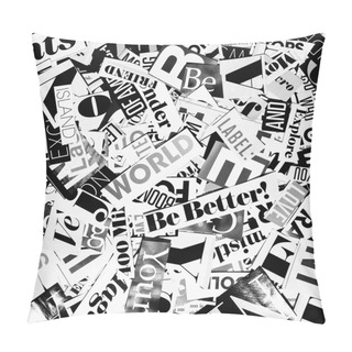Personality  Abstract Background With Letters Pillow Covers