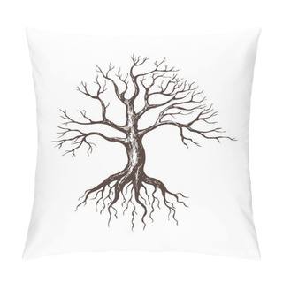 Personality  Big Leafless Tree Pillow Covers