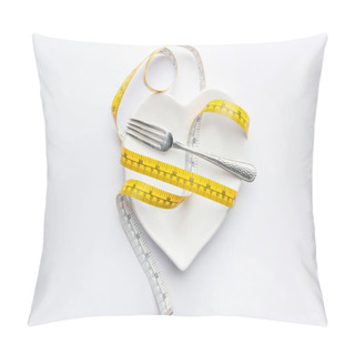 Personality  Measuring Tape And Fork Pillow Covers