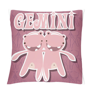 Personality  Zodiac Sign Gemini Pillow Covers
