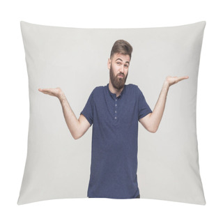 Personality  Emotional Bearded Man  Pillow Covers