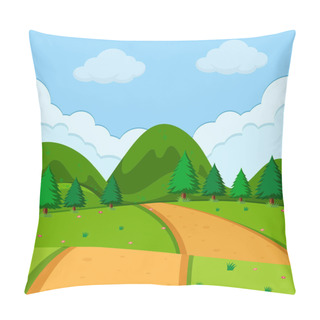 Personality  A Simple Nature View Illustration Pillow Covers