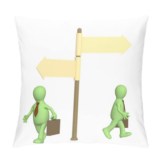 Personality  Concept - Different Direction In Busines Pillow Covers