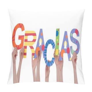 Personality  Many Hands Holding Gracias Pillow Covers