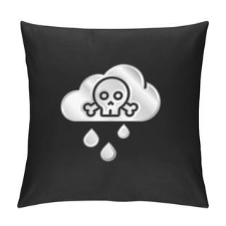 Personality  Acid Rain Silver Plated Metallic Icon Pillow Covers