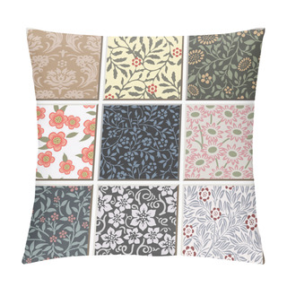 Personality  Vintage Retro Ceramic Tile Pattern Set Collection 035 Pillow Covers