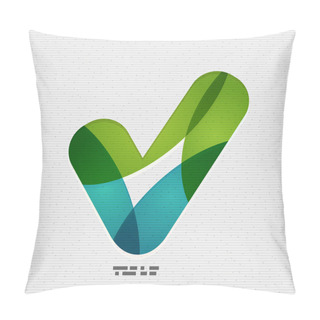 Personality  Positive Checkmark / Tick On Paper Design Pillow Covers