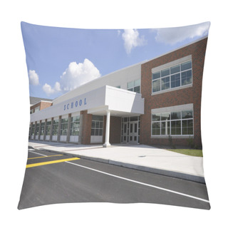 Personality  Modern School Building Pillow Covers