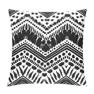 Personality  Hand Drawn Painted Seamless Pattern. Vector Illustration Pillow Covers