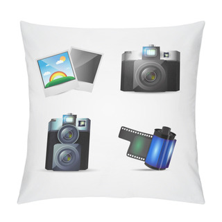Personality  Vector Design Of Photo Icons Pillow Covers