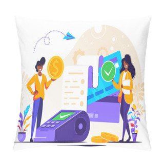 Personality  Concept Payment Terminals With Pillow Covers