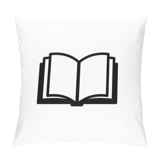 Personality  Book Icon. Vector Logo Pillow Covers
