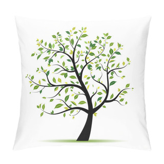 Personality  Spring Tree Green For Your Design Pillow Covers