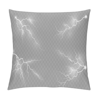 Personality  Effect Lightning, Lighting. Pillow Covers
