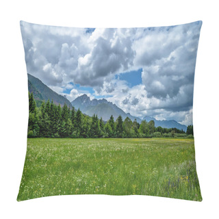 Personality  Alpine Meadow Near The Border Between Italy And Slovenia Pillow Covers