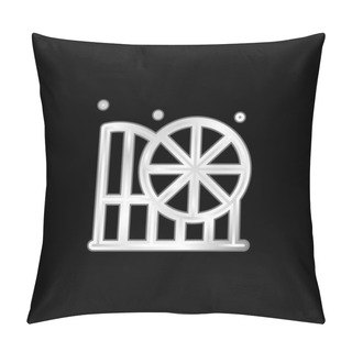 Personality  Amusement Park Silver Plated Metallic Icon Pillow Covers