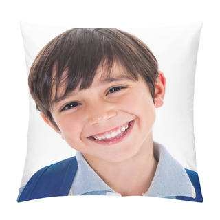 Personality  Closeup Smile Of A Cute Young Boy Pillow Covers